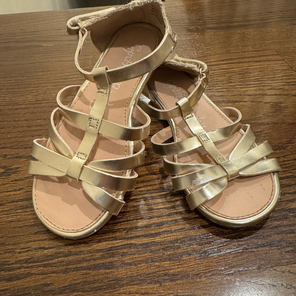 Cynthia Rowley Gold Kids Dress Shoes